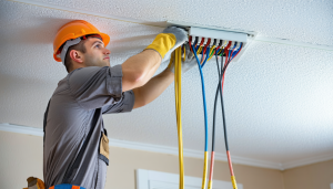 Dissimuler des câbles dans un plafond en placo sans passerelle de visite peut poser des défis particuliers. Que vous soyez en train de rénover votre maison ou de simplifier votre installation existante, la technique requiert minutie et savoir-faire. Avec des [&hellip;]