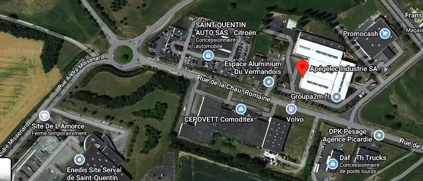 Electricien Apégélec Industrie SA à Saint-Quentin