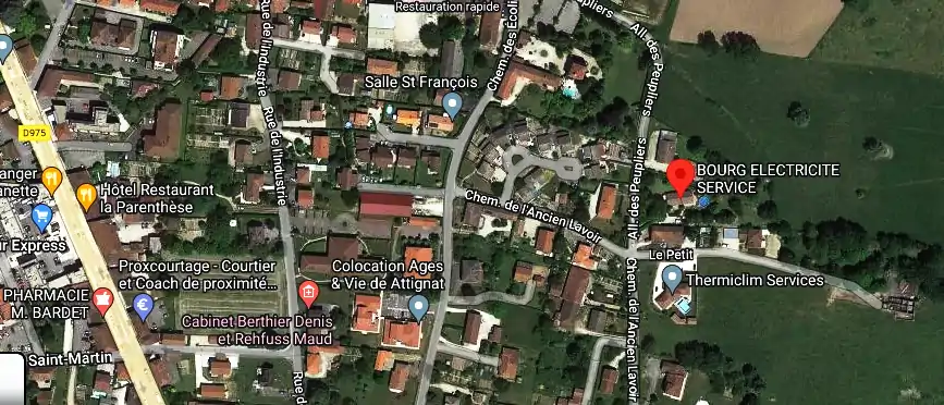 Electricien BOURG ELECTRICITE SERVICE à Attignat