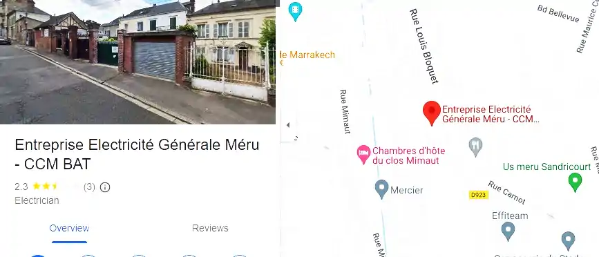 Devis électricien à Méru