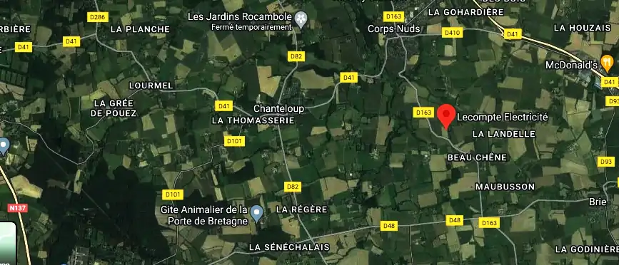 Devis électricien à Corps-Nuds