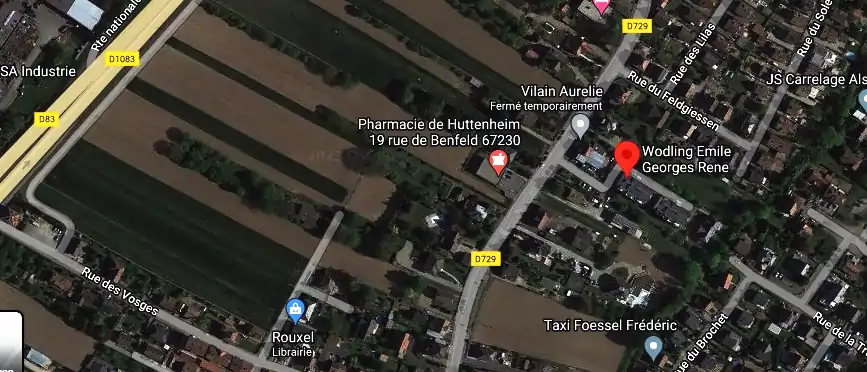 Electricien Wodling Emile Georges Rene à Huttenheim